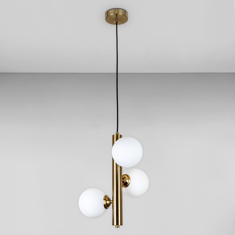 Люстра подвесная Light House LS-18616-3 BRZ/WH Бронзовый/Белый