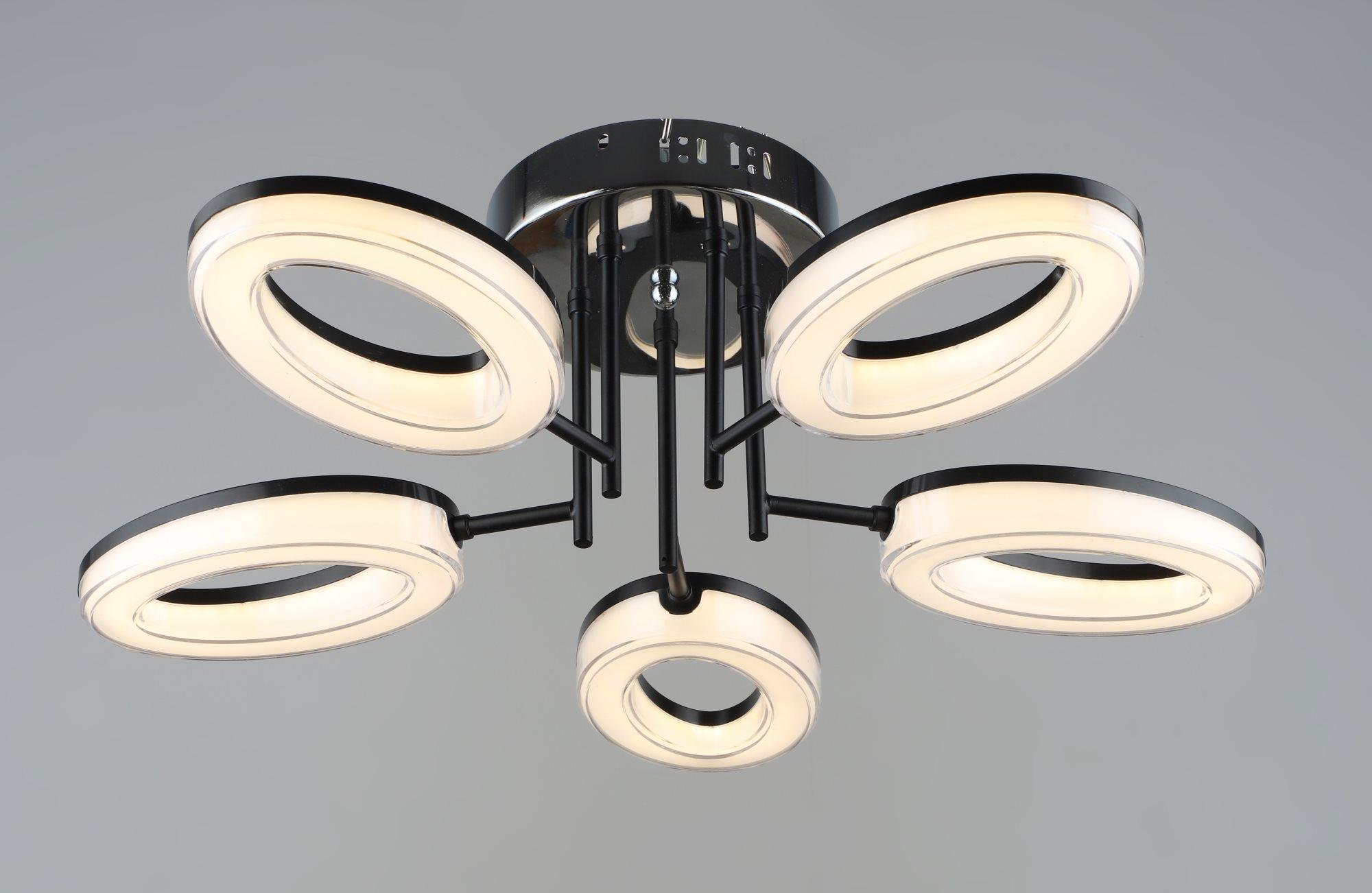 Люстра светодиодная акриловая Sirius B YH1100/5 BK/CH