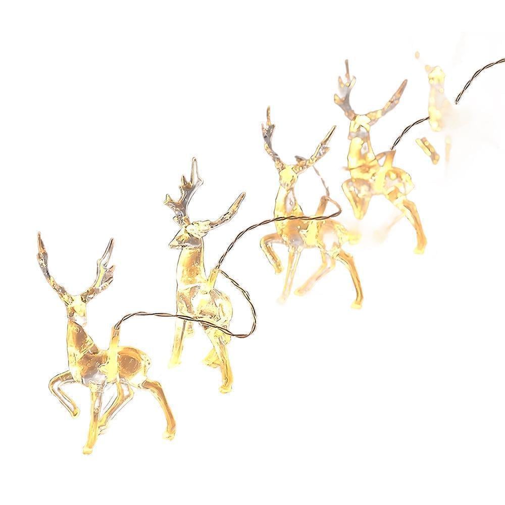 Гірлянда світлодіодна Північні олені на батарейках для ялинки/стола/на вікно 1,5 м (13128676)