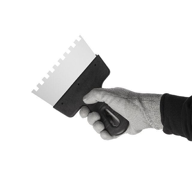 Шпатель Intertool із нержавіючої сталі 150 мм із зубом 8x8 мм (KT-2158) - фото 3