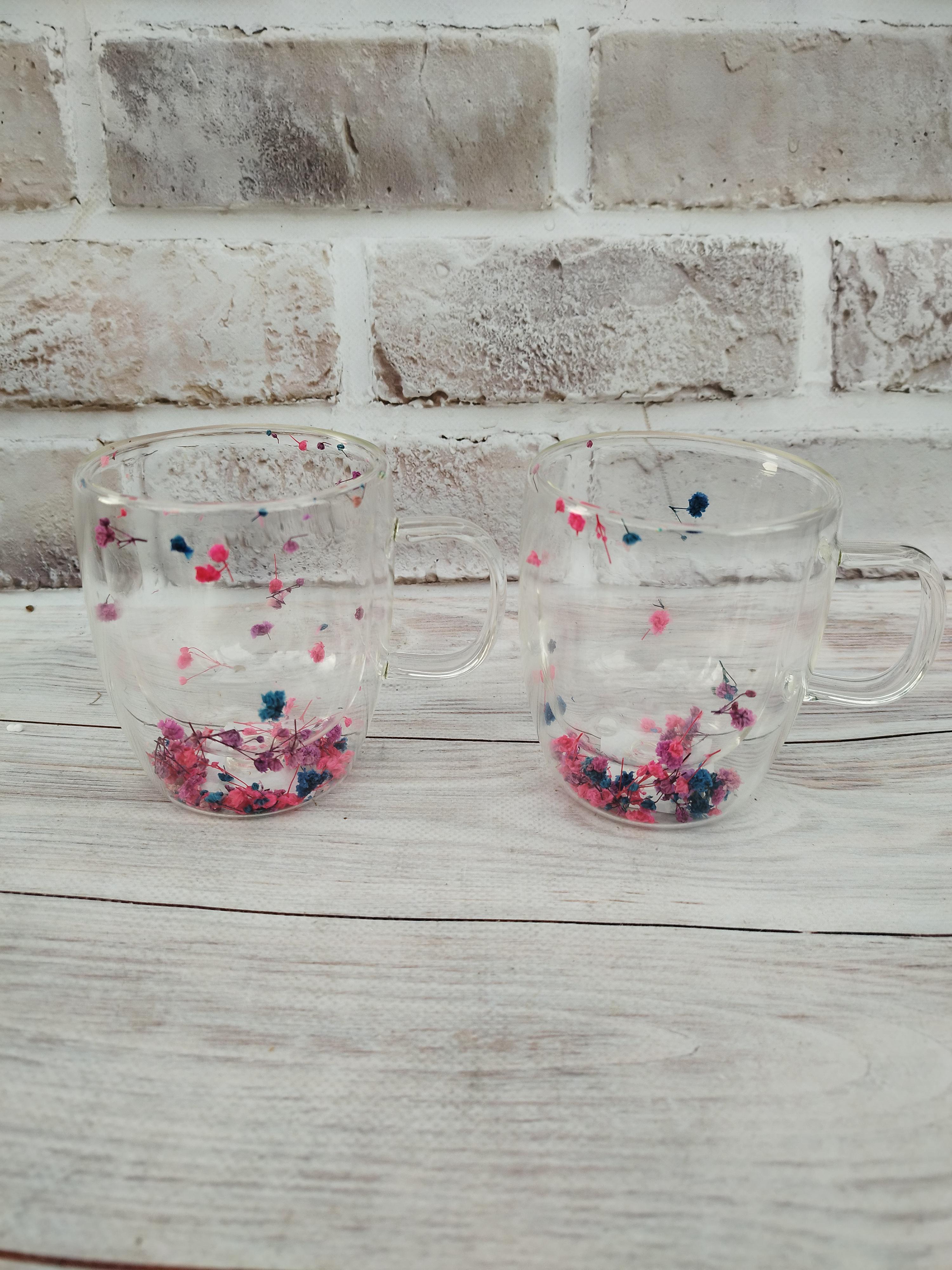 Набор чашек Vittora VT-5305-350 Первоцвет с двойным дном 350 мл 2 шт. (VT-5305-350)