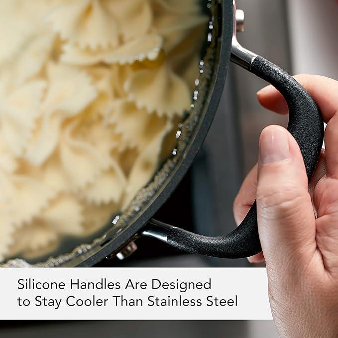 Каструля KitchenAid з жорстким анодованим антипригарним покриттям та кришкою 8 л - фото 4 Каструля KitchenAid з жорстким анодованим антипригарним покриттям та кришкою 8 л - фото 4