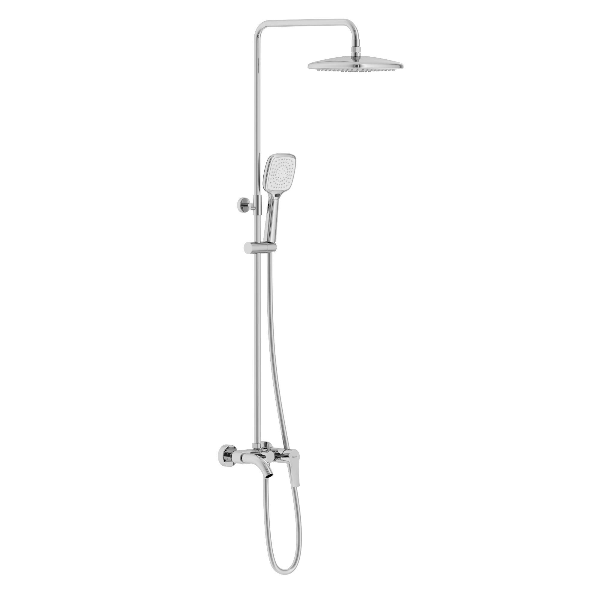 Душевая система со смесителем Imprese Kucera t030B03401SR Хром (239759)