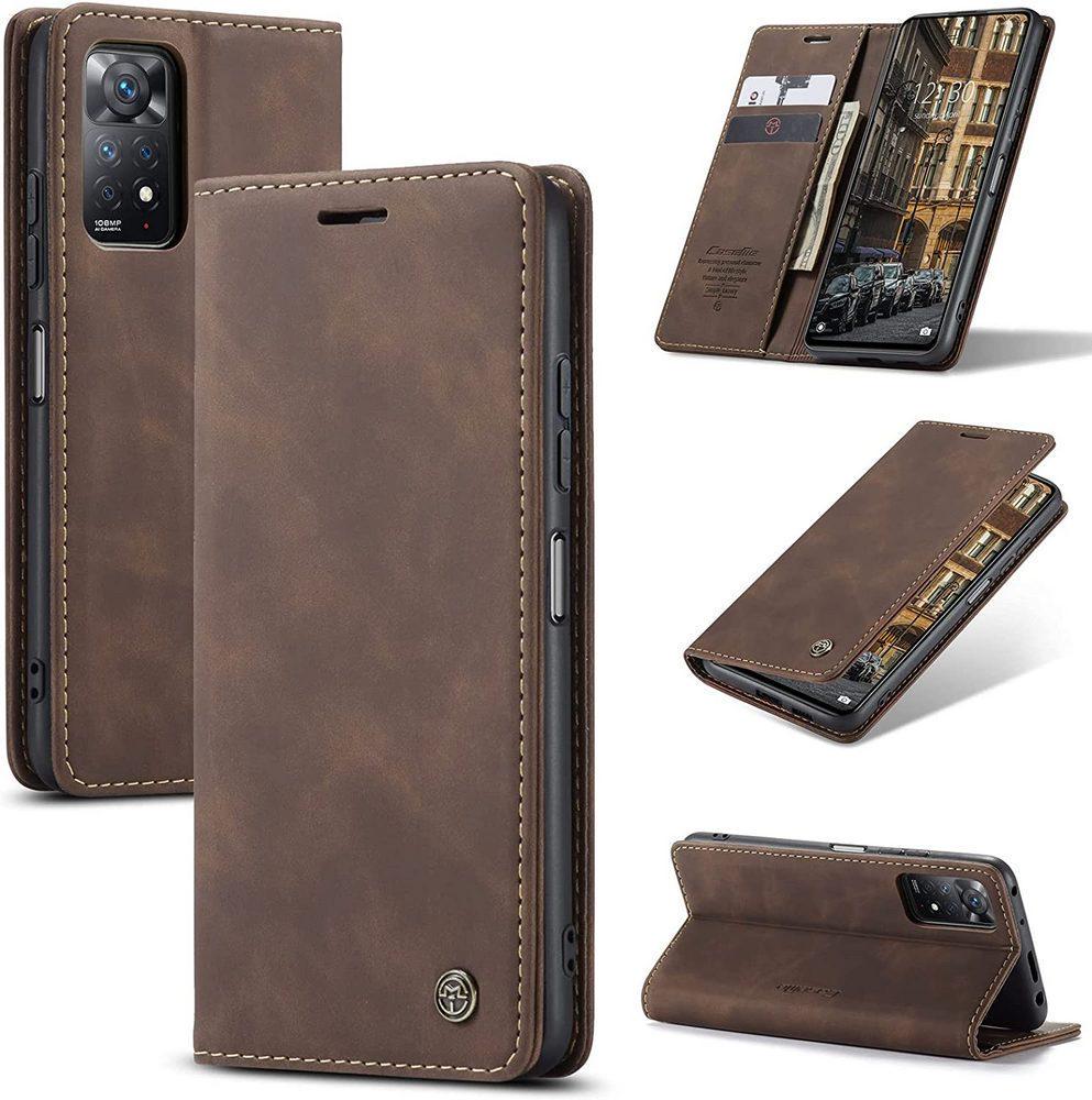 Чехол книжка с магнитом CaseMe Xiaomi Redmi Note 12 Pro 4G Dark Brown (33364-05)