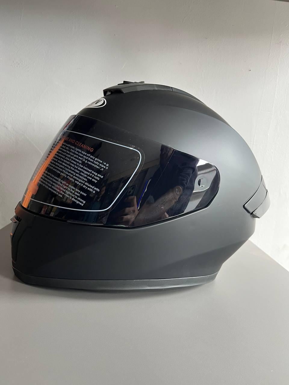 Мотошолом інтеграл FXW HF-126S S 55-56 см Black Matt (3005112326)