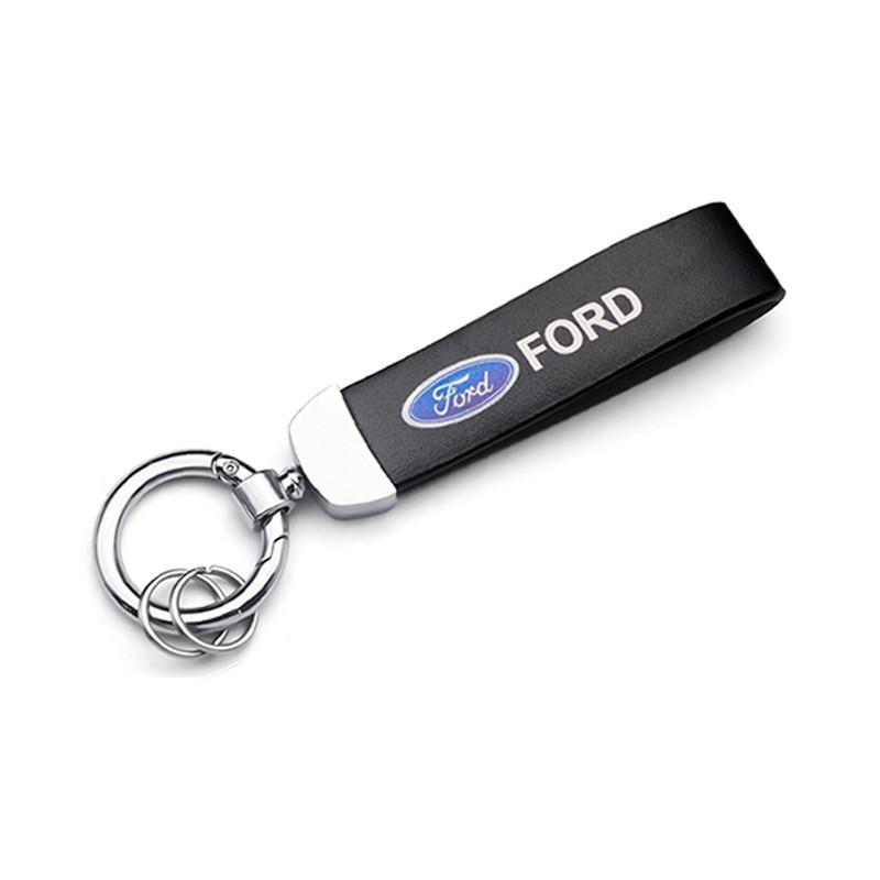Брелок для автомобильных ключей Ford экокожа/металл (1828802366)