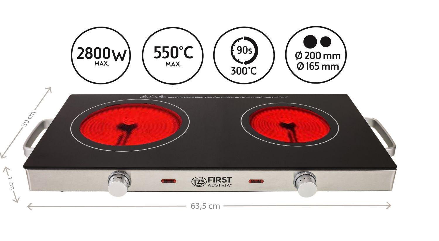 Инфракрасная электрическая плита First FA-5096-7 - фото 3