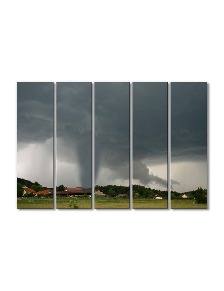 Картина модульная Разрушение окружающей природной среды 5 модулей 80x120 см