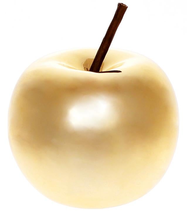 Набор фигурок Яблоки 4 шт. 8,5х8,5х9 см Золотой (10259815)