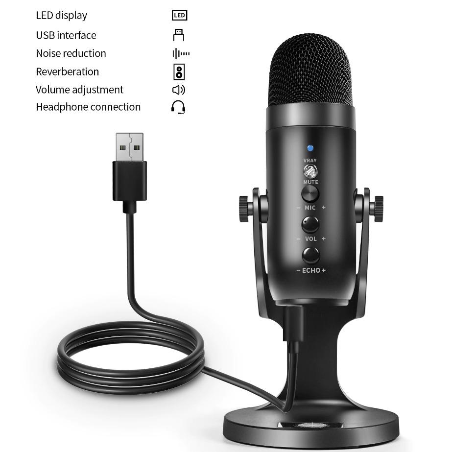 Мікрофон Folem mu900 USB конденсаторний - фото 3 Мікрофон Folem mu900 USB конденсаторний - фото 3