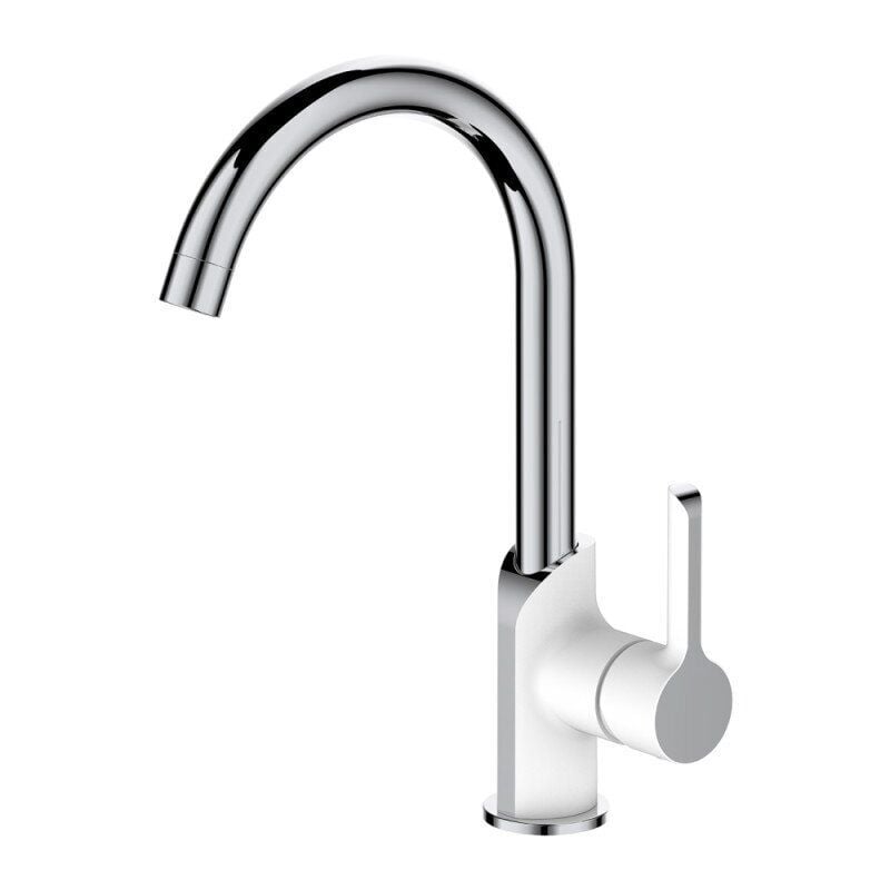 Смеситель на кухню Q-Tap Grand QTGRAWCR007F однорычажный Белый (77268)