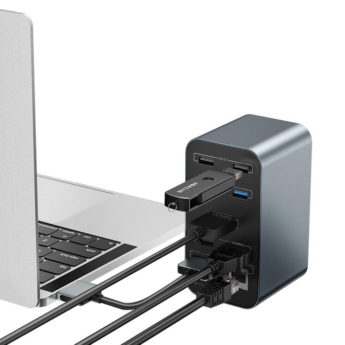 USB-хаб Blitzwolf BW-TH14 15в1 DisplayPort/HDMI/USB-C PD - фото 4