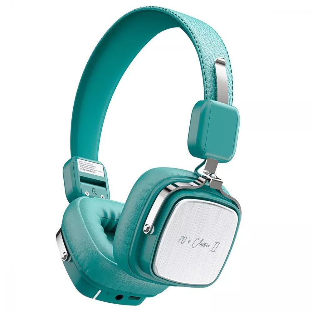 Навушники Proove HPCL20010011 70's Classic II з мікрофоном Bluetooth 5.4/AUX 300 мАч М'ятний (612164)
