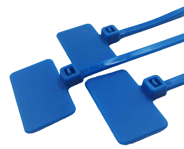 Хомут с маркировочной площадкой Tactix нейлон 19,5x12,5 мм 3x100 мм 1 шт. Синий (NCT3х100B)