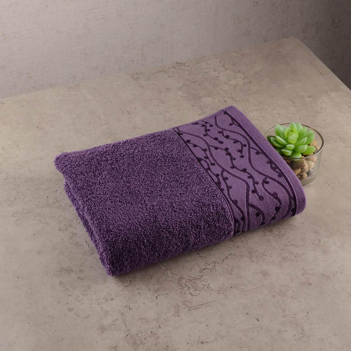 Махровое полотенце GM Textile Grek 40х70 см Фиолетовый
