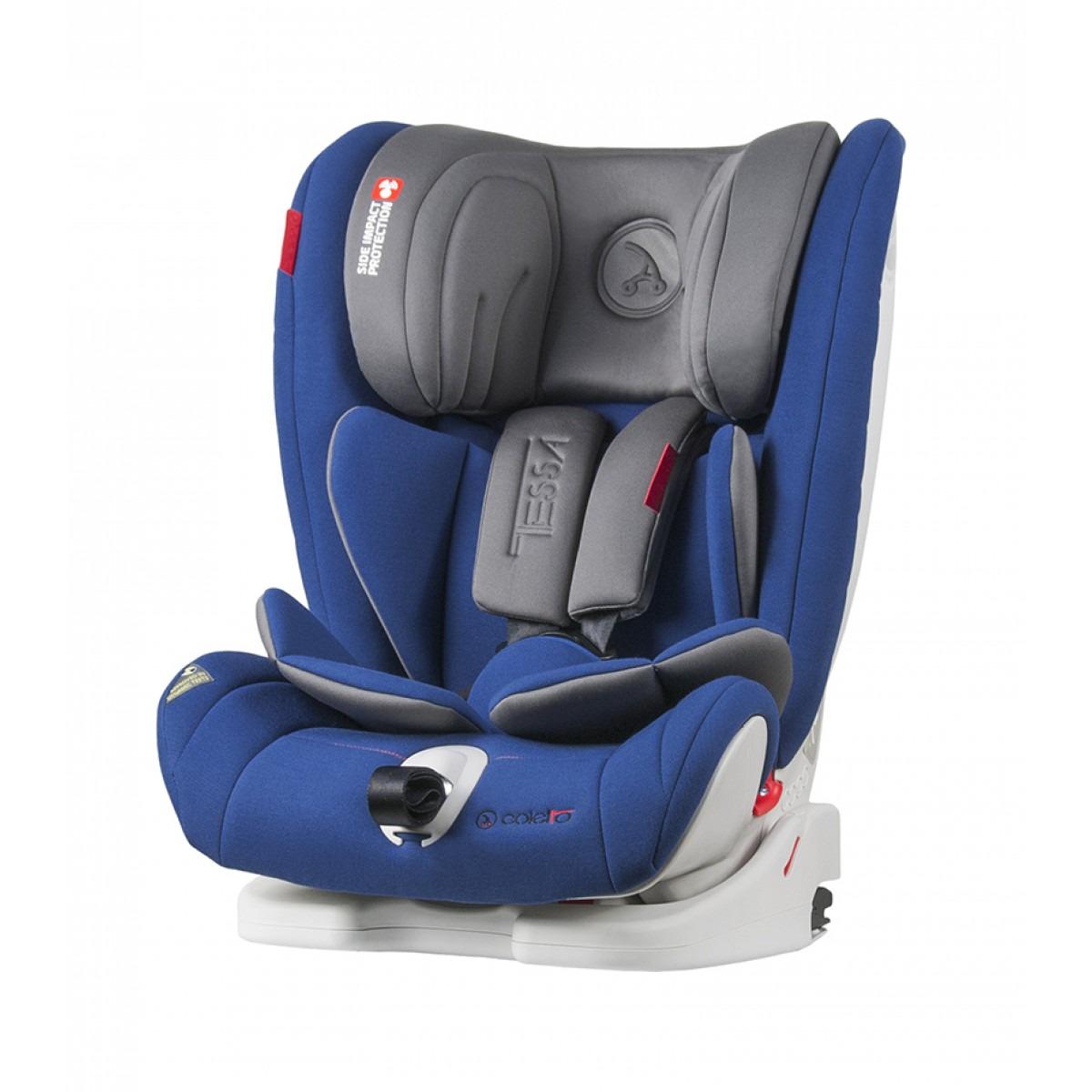 Автокресло детское Coletto Tessa Izofix 9-36 68x46x55 см Синий (9024-CTSIs-09)