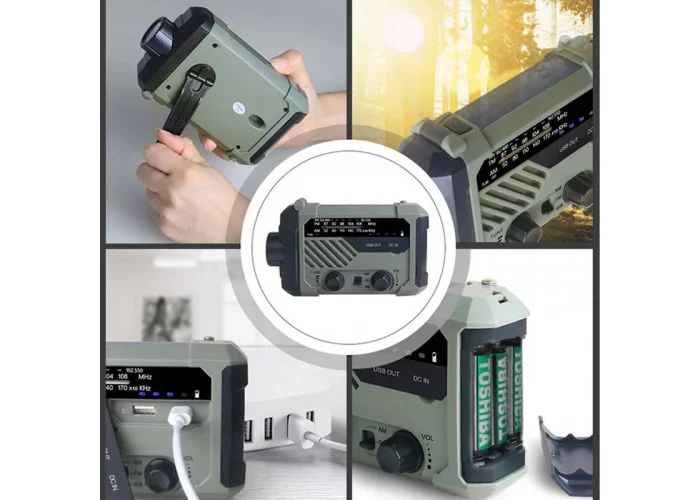 Динамо-радио Azimut U2000 Power bank на солнечных батареях - фото 4 Динамо-радио Azimut U2000 Power bank на солнечных батареях - фото 4