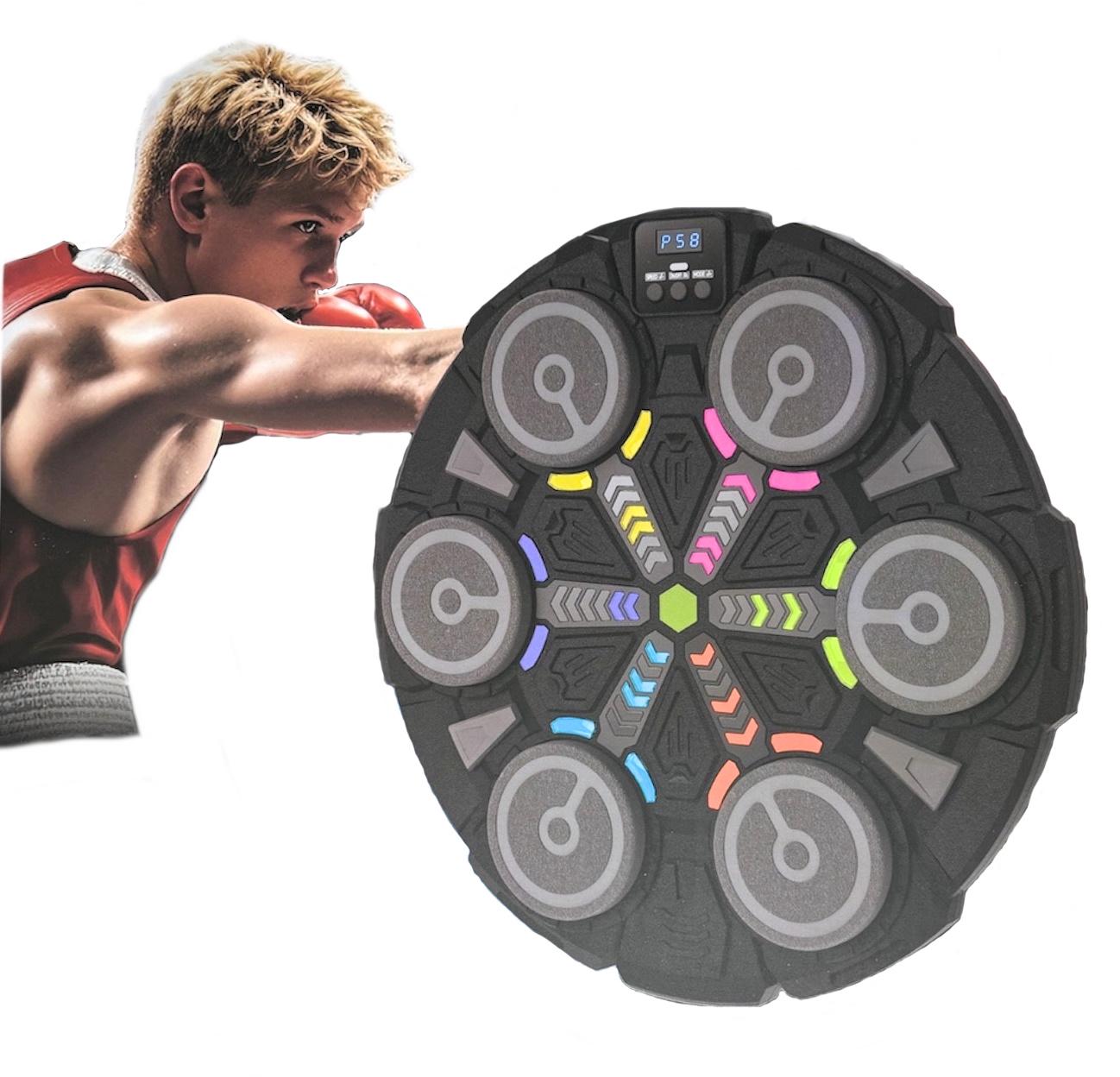 Груша боксерська 6 цілей bluetooth 3 режима зі світловими та звуковими ефектами з рукавичками на акумуляторі світломузика - фото 6 Груша боксерська 6 цілей bluetooth 3 режима зі світловими та звуковими ефектами з рукавичками на акумуляторі світломузика - фото 6