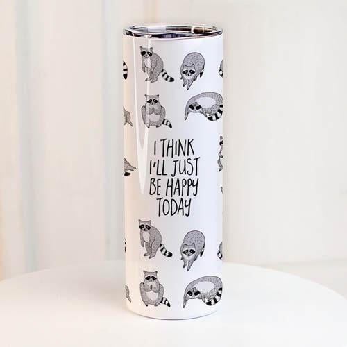 Термос Presentville с принтом I think I'll just be happy today 650 мл (TER_24A017)
