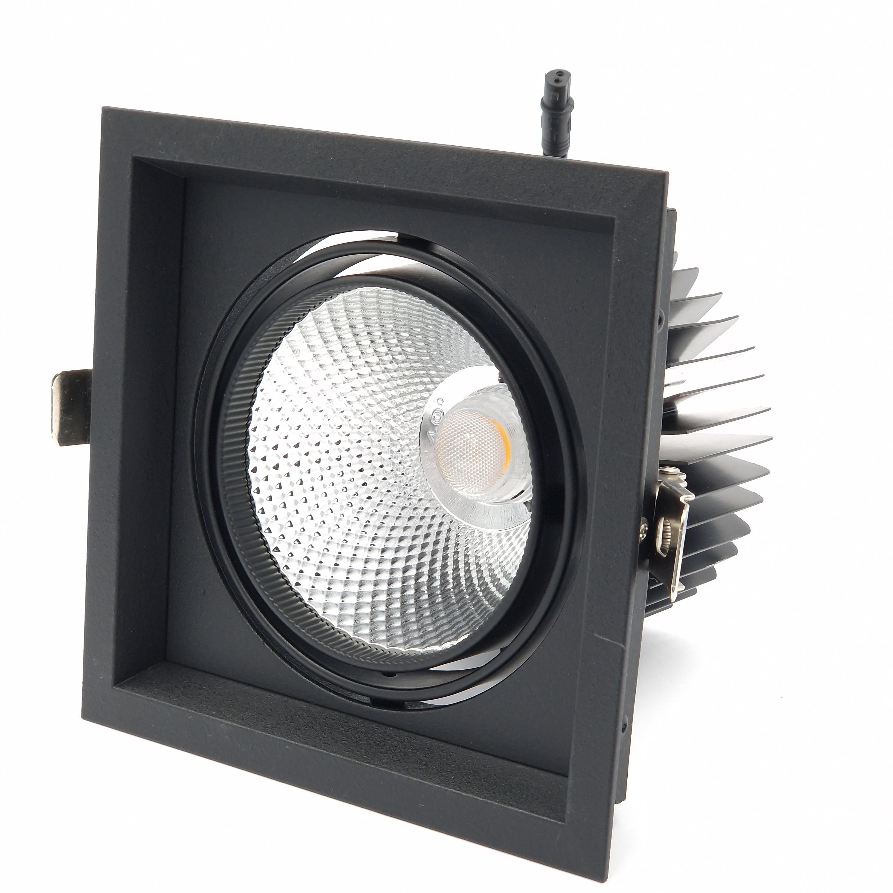 Светильник точечный врезной Light Club 30 Вт 4000 К Черный (LC-14-1-30-4-BK) - фото 5