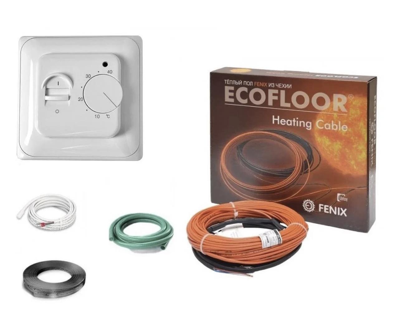Нагревательный кабель двужильный Fenix ​​ADSV 18/320 Вт 18,5 м 1,9 -2,2 м2 с механическим терморегулятором (14314187)