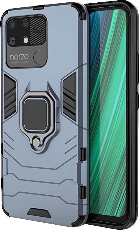 Противоударный чехол Realme Narzo 50A (подставка кольцо) Graphite (29682-40)