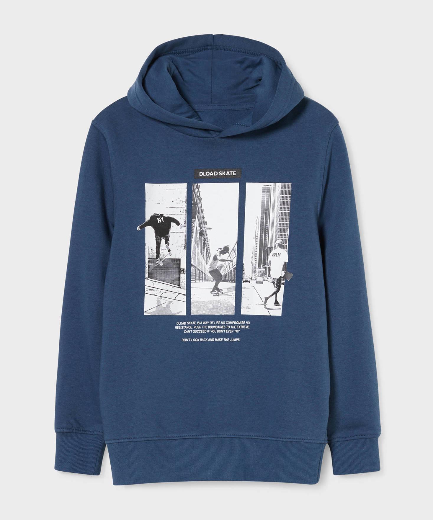 Худи с капюшоном для мальчика C&A размер 146-152 см Синий (2145882)