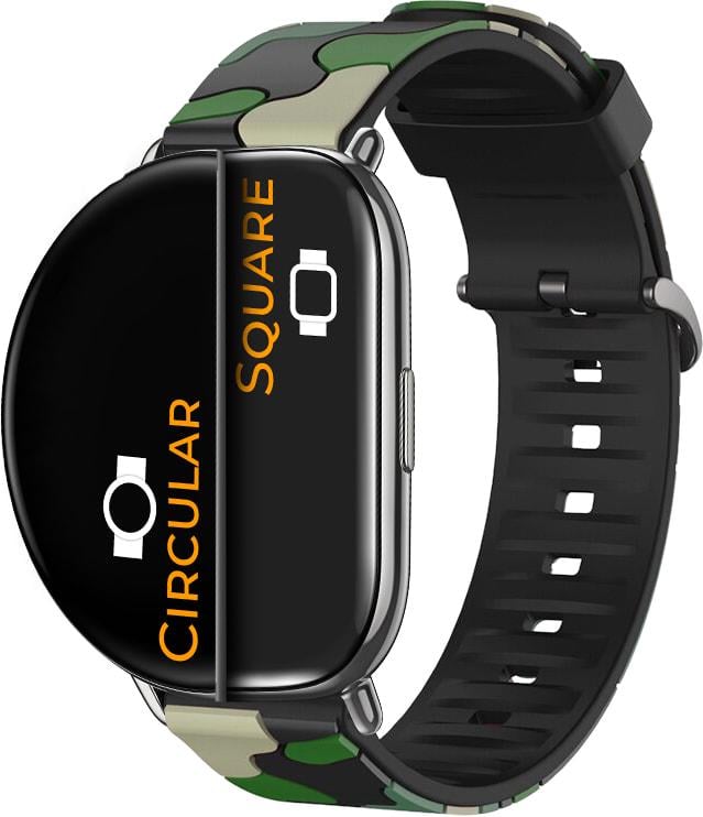 Ремешок Tactic Camouflage для ZEPP E Square/Circular Green (32928-08)