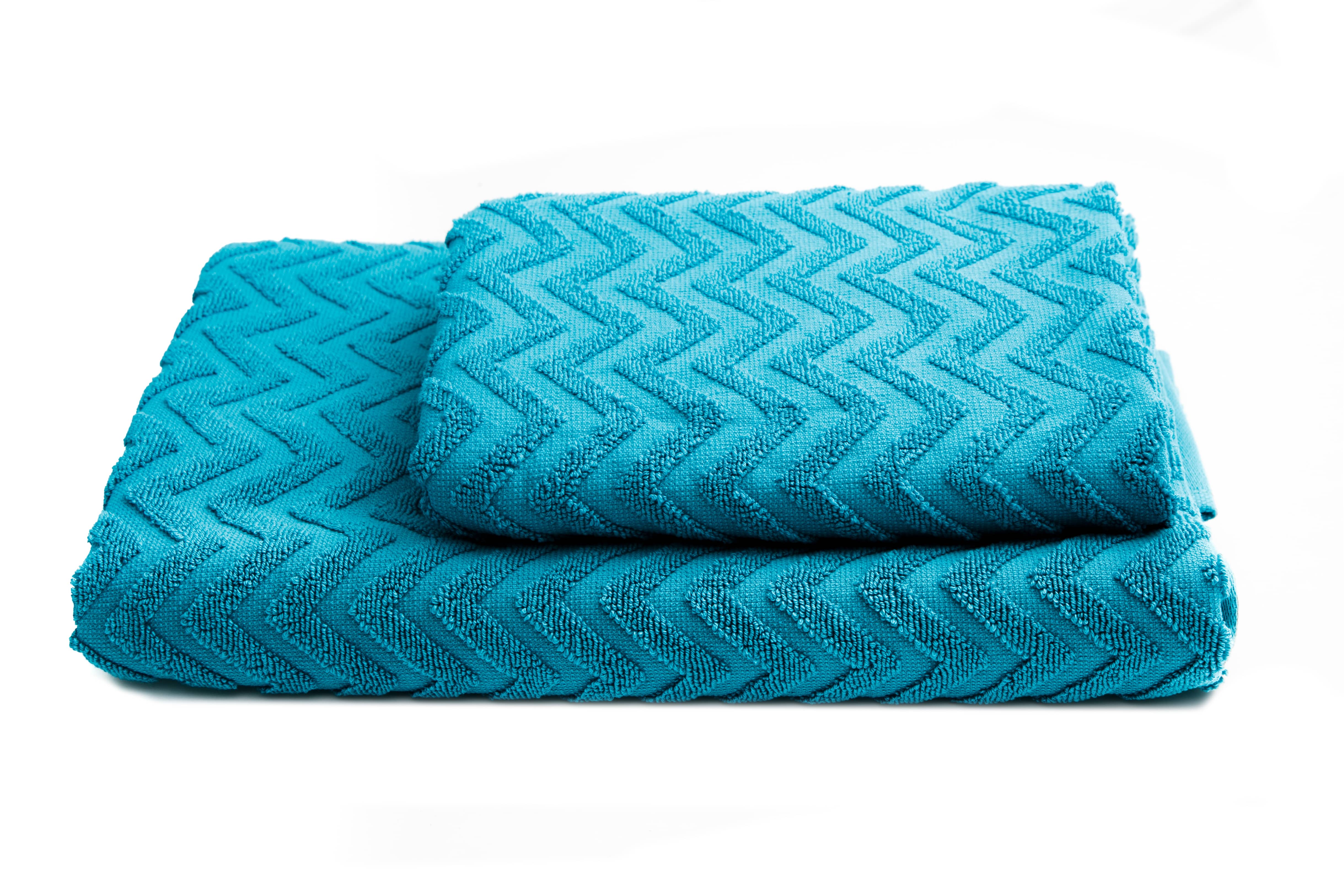Комплект полотенец Zigzag Aquamarine 2 шт. 50х90 см/70х140 см