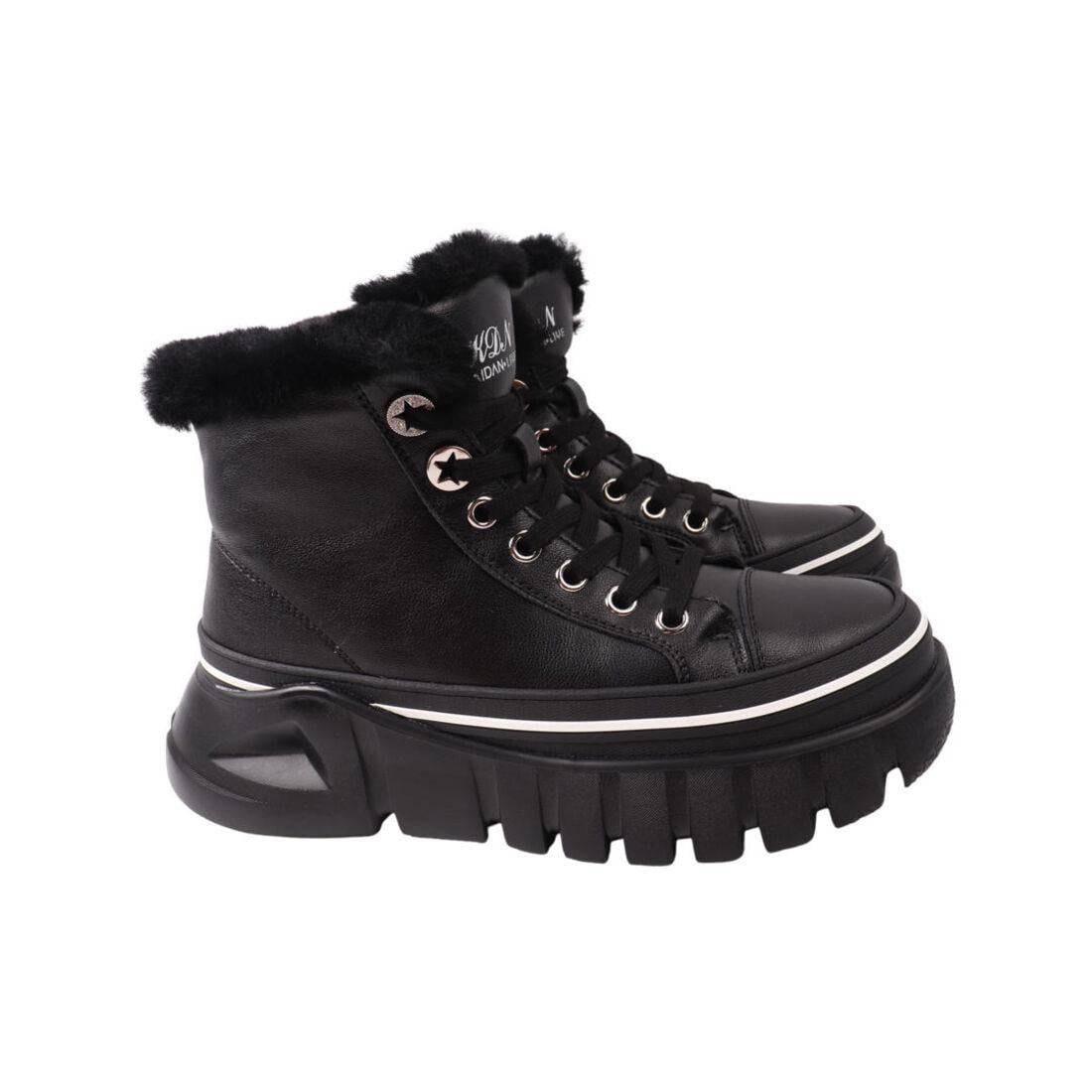 Ботинки женские Li Fexpert из кожи р. 37 Черный (705-22ZHC)