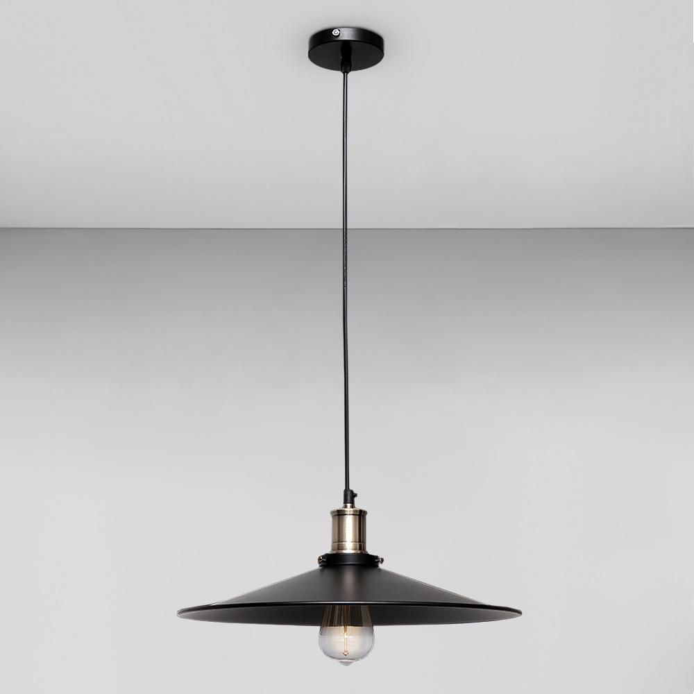 Люстра підвісна Лофт Light House LS-18675-1 BK 400 сатин Чорний