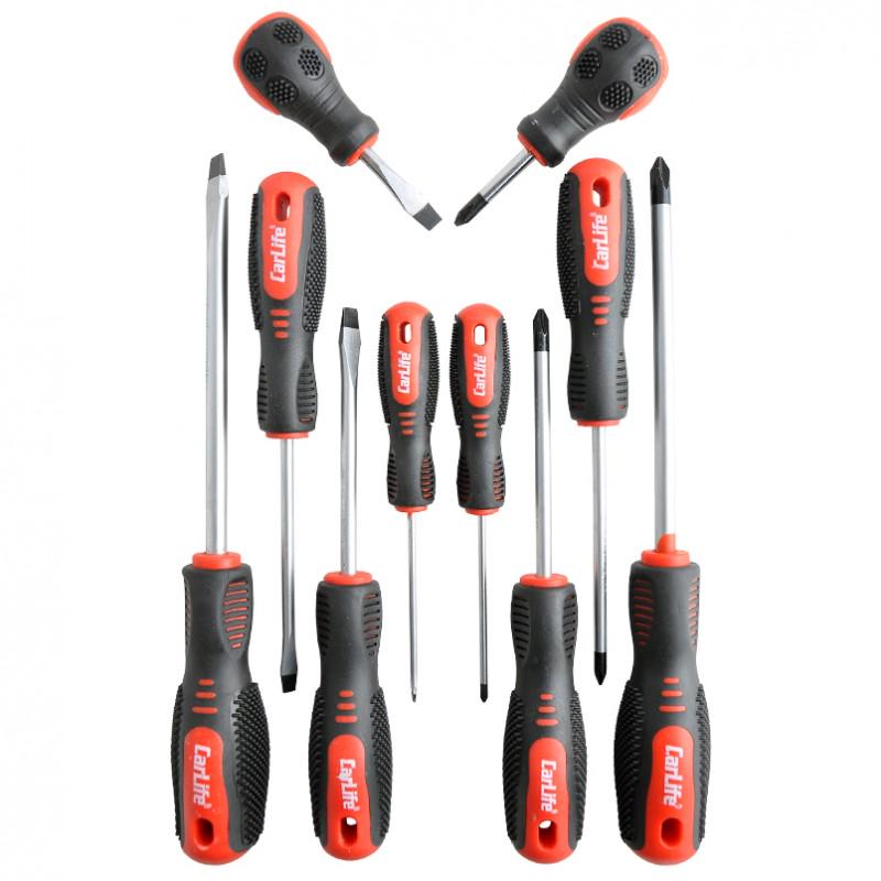 Набор отверток CarLife Cr-V 6150 10 шт. (WR6910)