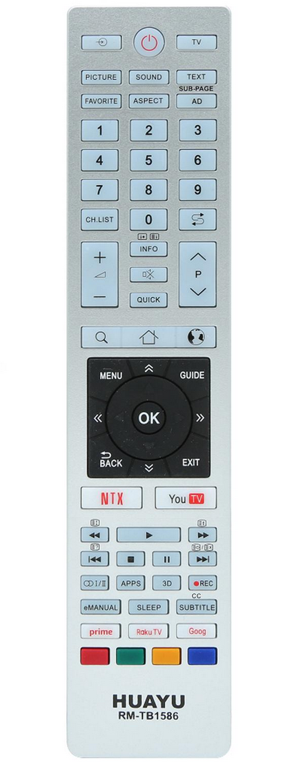 Універсальний пульт для телевізора TOSHIBA RM-TB1586 (3602)