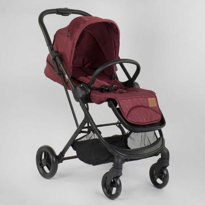 Коляска дитяча прогулянкова Joy Liliya футкавер Burgundy (88152) - фото 3 Коляска дитяча прогулянкова Joy Liliya футкавер Burgundy (88152) - фото 3