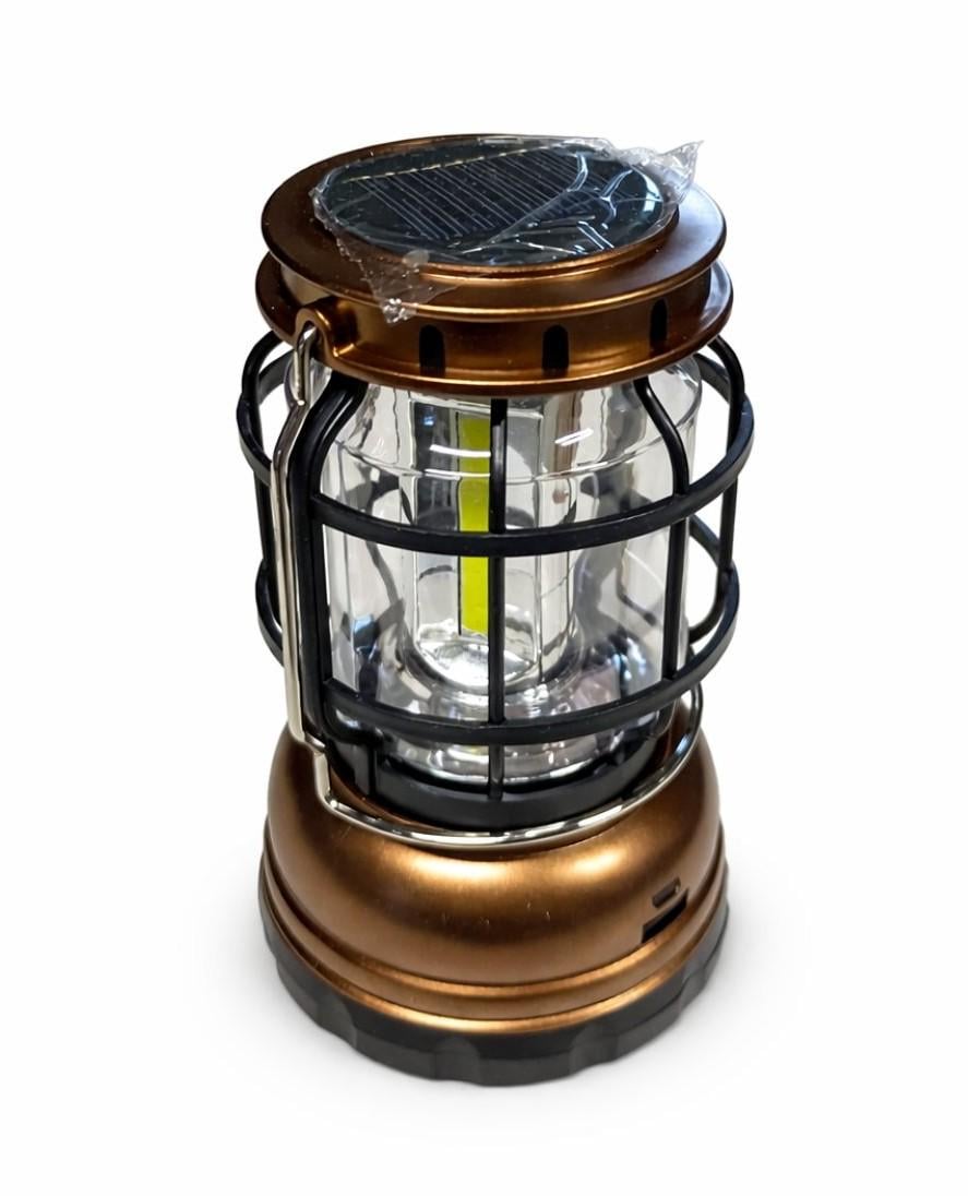 Фонарь кемпинговый BL ZJ-1990T с солнечной батареей Bronze (31330382)