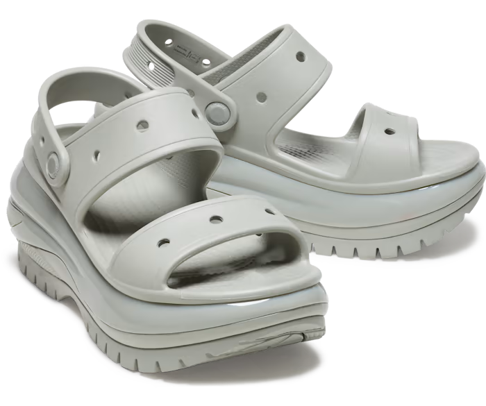 Сандали женские Crocs Mega Crush Sandal р. 39/40 Elephant (14708)