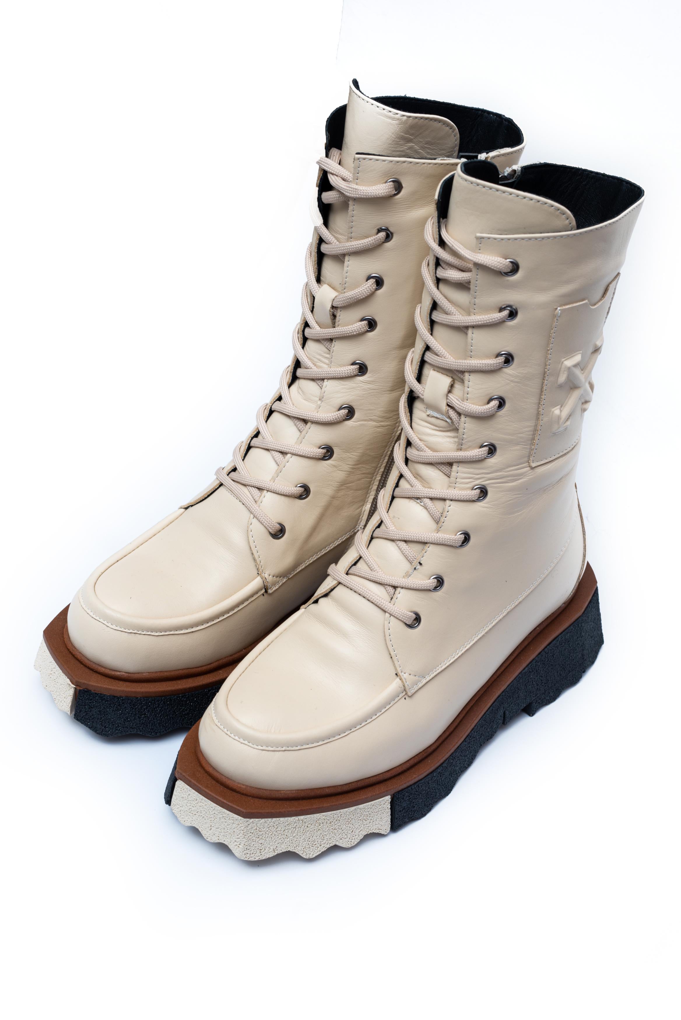 Ботинки Evromoda 00960 р. 37 Бежевый (10956592)