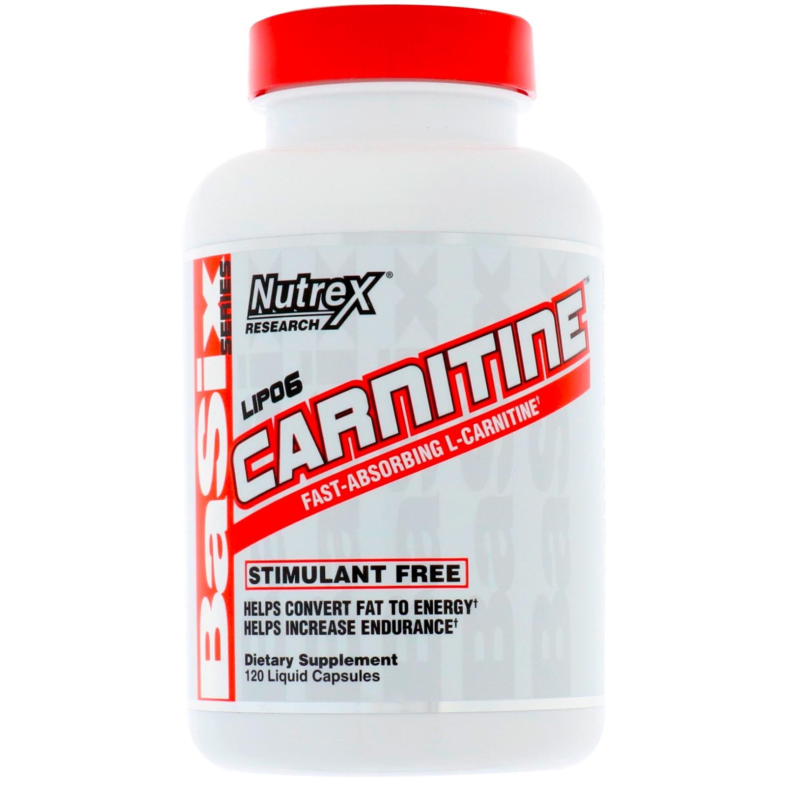 Nutrex Lipo-6 Carnitine 120 капс Без смаку - фото 1