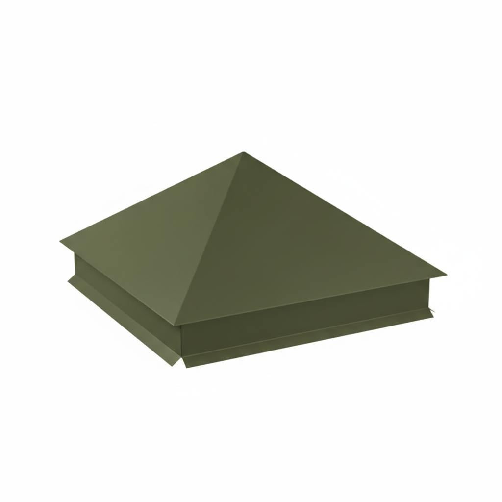 Ковпак 520х520х100 мм МАТ 0,5 RAL6020