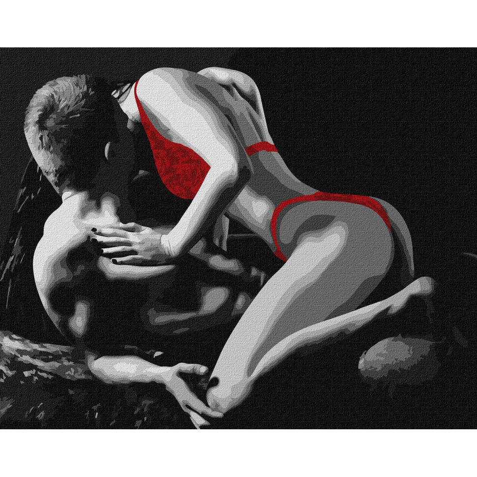 Картина по номерам Ideyka Красный соблазн 40x50 см (KHO8519)