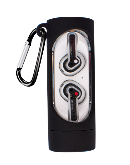 Чохол-накладка DK Silicone Candy Friendly з карабіном для Nothing Ear Stick Black
