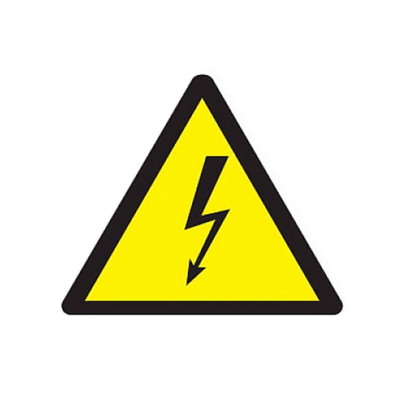 Етикетка самоклеюча E.NEXT e.sticker.lightning.25 знак Блискавка 25x25x25 мм на аркуші 248 шт. Жовтий (s053301)