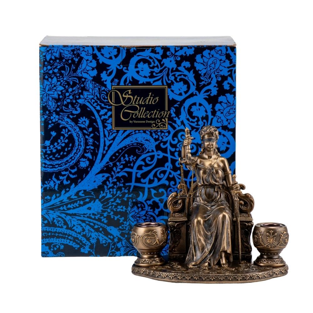 Подсвечник VERONESE Фемида 18 см - фото 2 Подсвечник VERONESE Фемида 18 см - фото 2