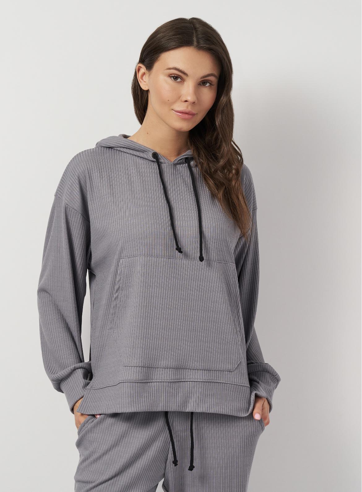 Костюм в рубчик женский Мари р. 56 Серый (2285640818) - фото 3 Костюм в рубчик женский Мари р. 56 Серый (2285640818) - фото 3