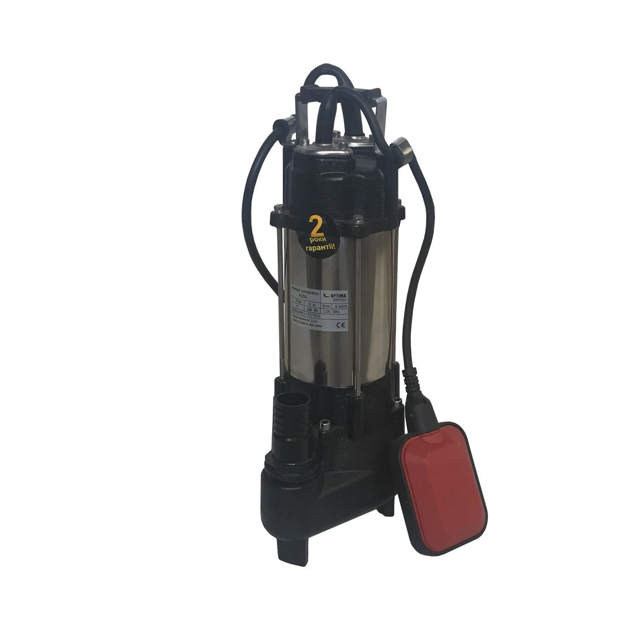 Насос фекальний Optima V250 0,3 кВт (11000722)