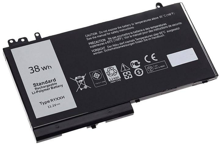 Акумуляторна батарея RYXXH для Dell Latitude E5250 E5270 E5450 E5470 E5550 E5570 M3510 11,1V 3400 mAh (2290001731)