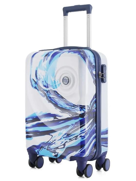 Чемодан SEMI LINE T5653-1 20" S White/Blue Print (DAS302329)