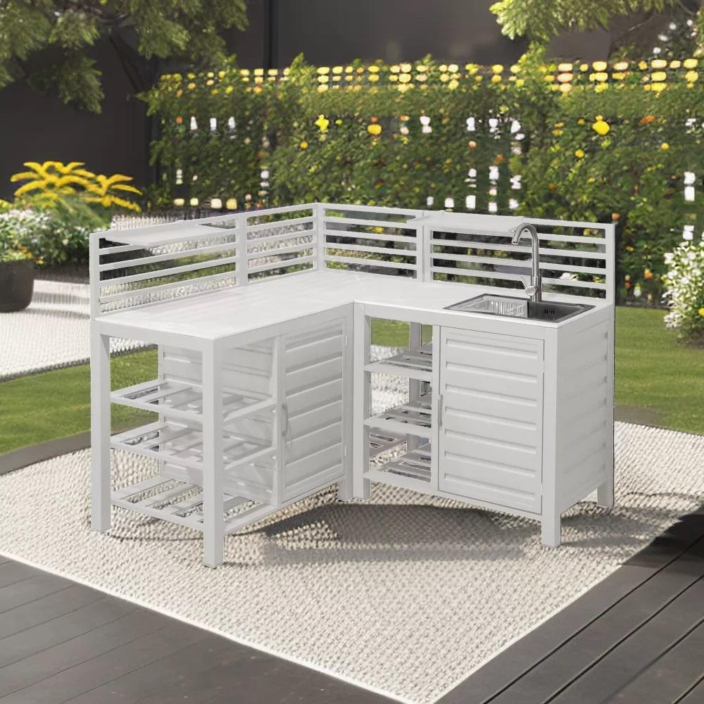 Уличная кухня SKANDI с раковиной, Таупе (SKANDI) - фото 10