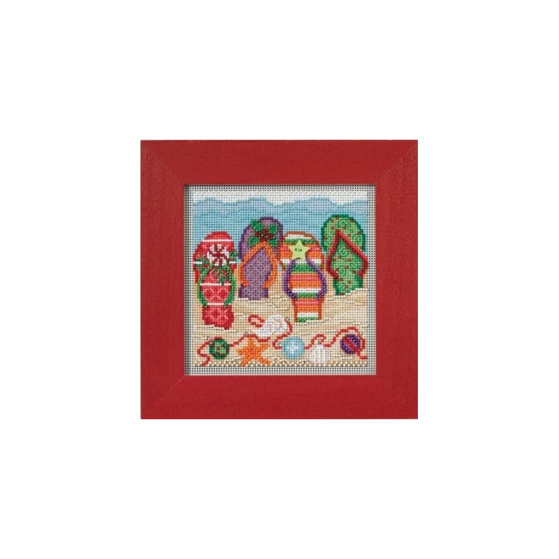 Набор для вышивания крестиком Mill Hill MH141735 Holiday Flip Flops (44425)