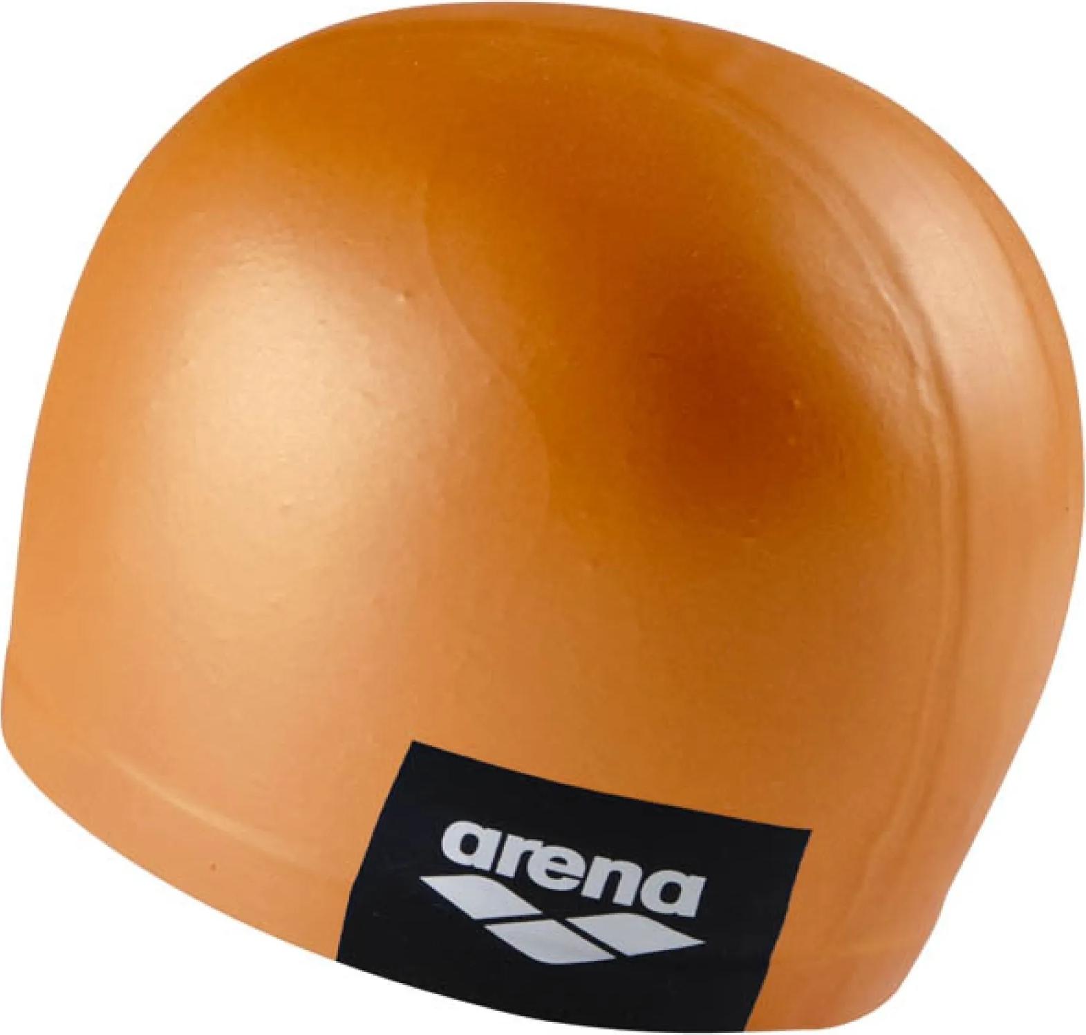 Шапочка для плавания Arena LOGO MOULDED CAP Оранжево-черный (001912-208) - фото 3